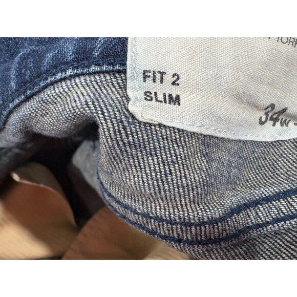 Rag & Bone Mens Blue Denim Dark Wash Jeans Cotton Fit 2 Slim Leg Pants Sz 34x32 - Picture 7 of 12